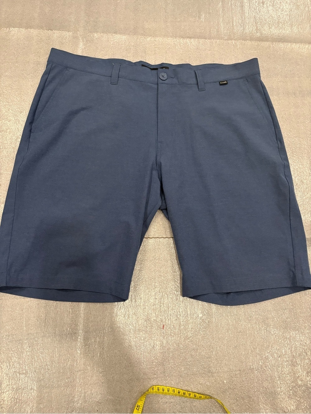 [38]Travis Mathew Navy Flat-Front Performance Golf Shorts